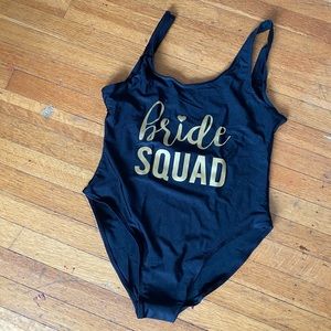 Bride Squad swimsuit